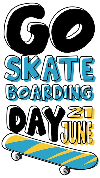 Go skateboardingdayフォント