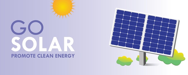 インフォグラフィックソーラーパネルのソーラーイラストに行くsuncleanelectricity green renewable sustainable