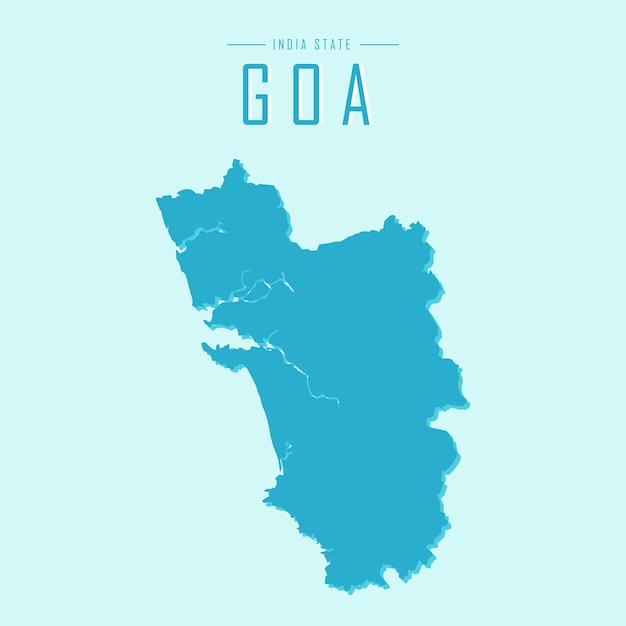 Vector goa map vector