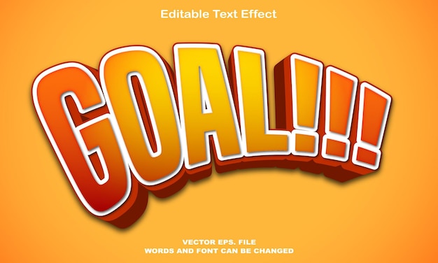 Goal Text effects for football world cup