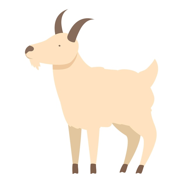 Goat animal icon cartoon vector Pet food jug