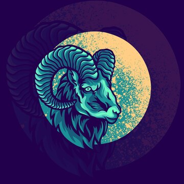Premium Vector | Goat animal mascot logo illustration
