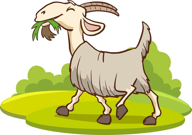 goat cartoon vector