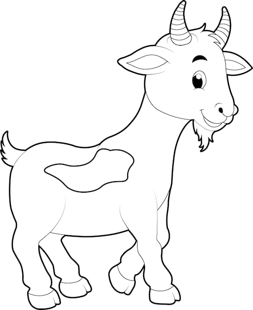 Goat coloring book