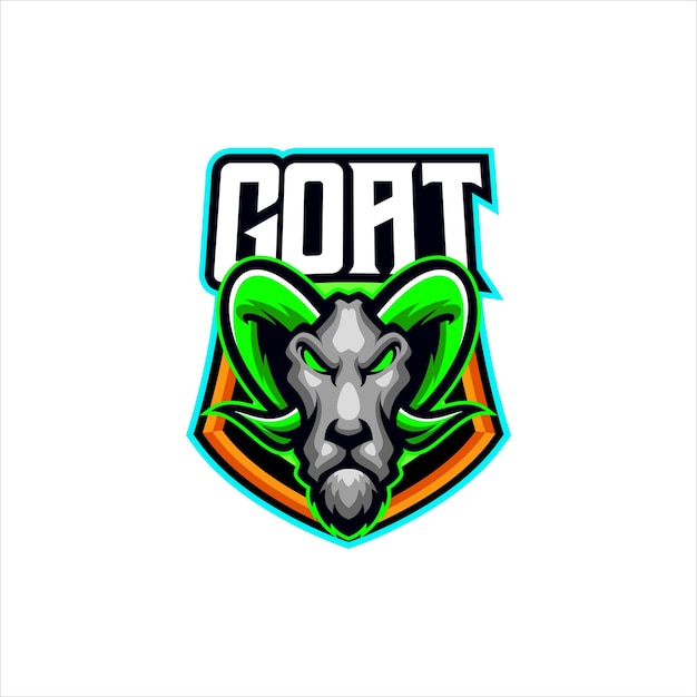 goat esport mascot design logo