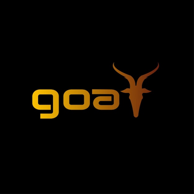 Goat head luxury business company logo vector template