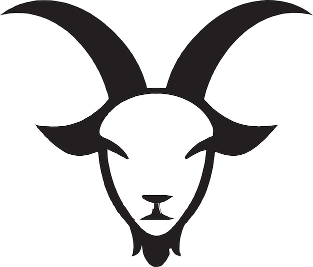 Vector goat icon designs voor goat themed beauty en cosmetics brands