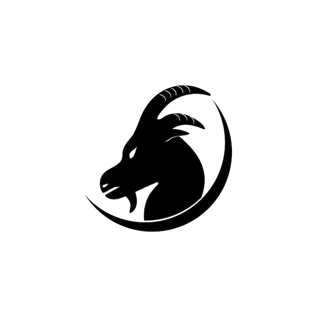 Goat icon logo free vector