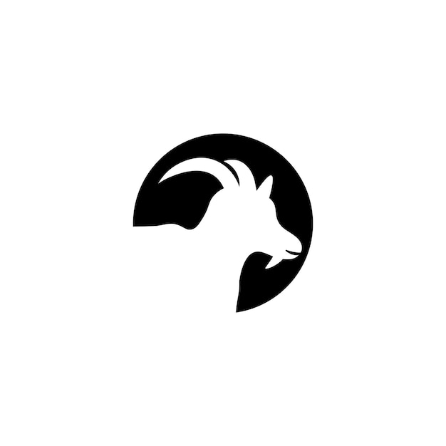 Vector goat icon logo free vector