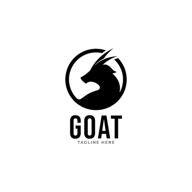 goat logo icon design vector.