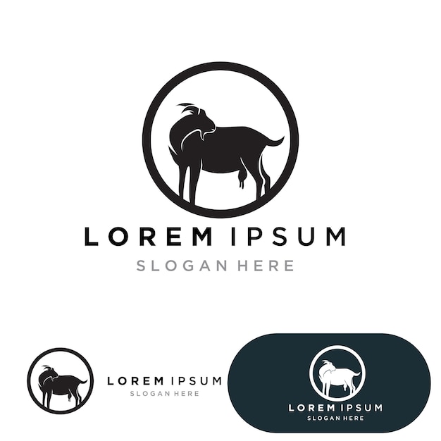 Goat Logo Template vector icon