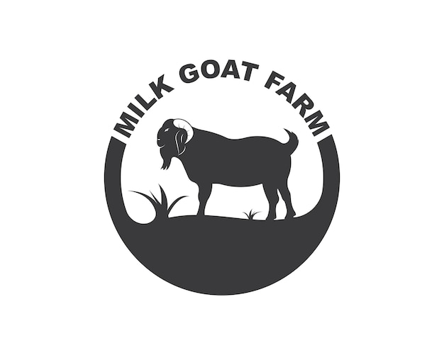 Goat Logo Template vector illustrtion