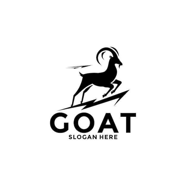 Vector goat logo vector design creative goat logo modern company logo template