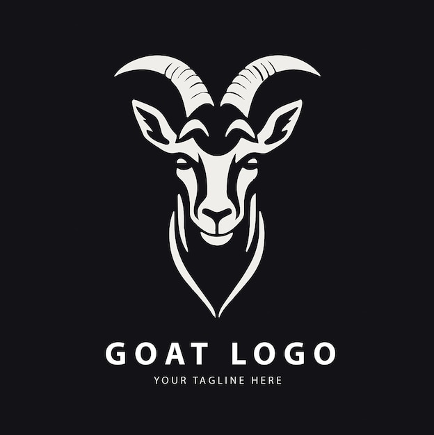 Vector goat logo vector illustration