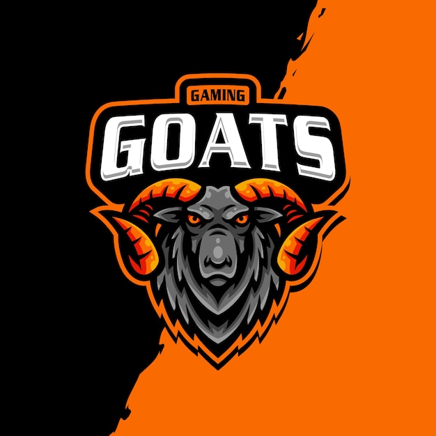 Goat mascot logo esport gaming