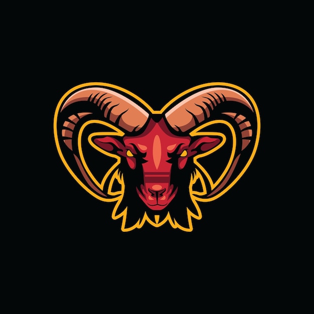 Goat mascot logo