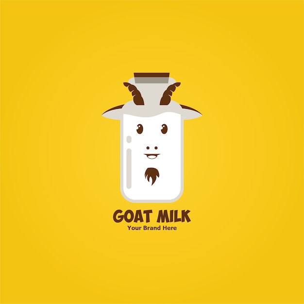 Goat milk fresh logo template