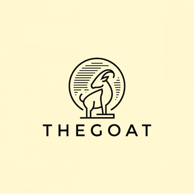 Goat outline logo