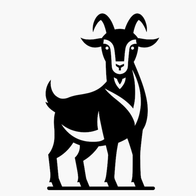 Goat Silhouette Clipart illustration AI Generative Vector