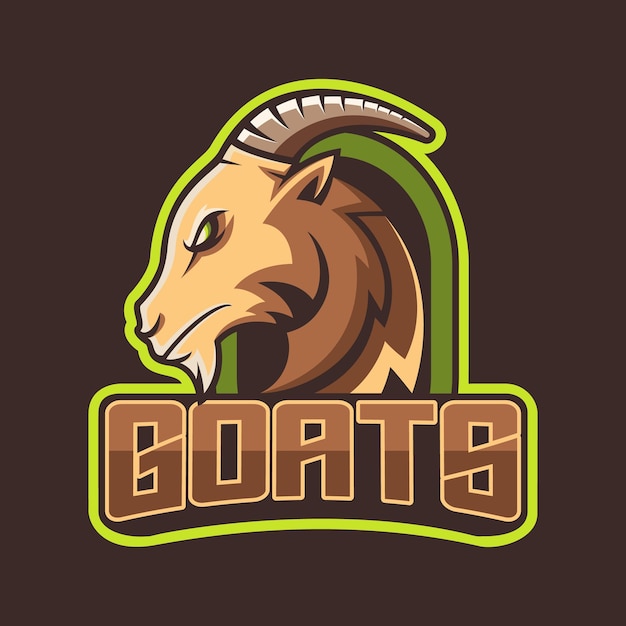 Goats mascot logo good use for symbol identity emblem badge and more