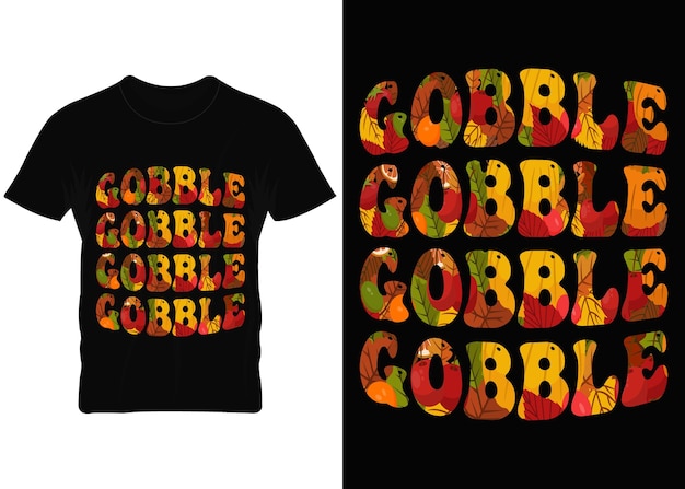 Gobble typografie met afbeelding