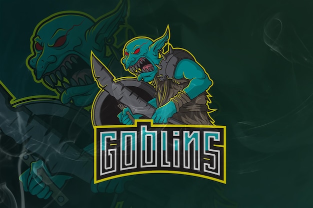 Goblin Mascot & Esports-logo