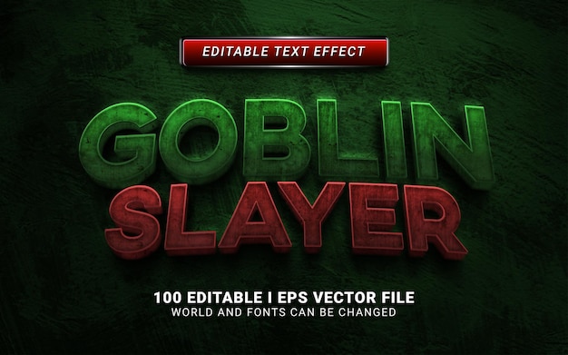 Goblin slayer text effect