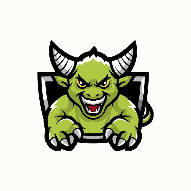 goblin vector illustration esport mascot logo