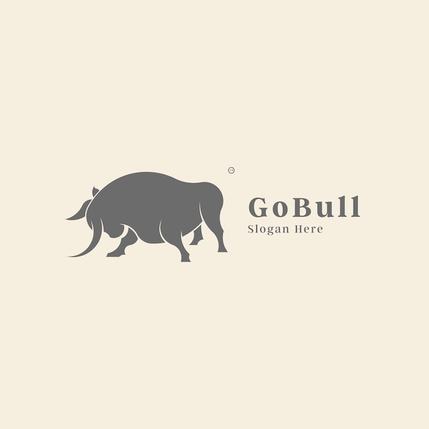 Gobull name logo design