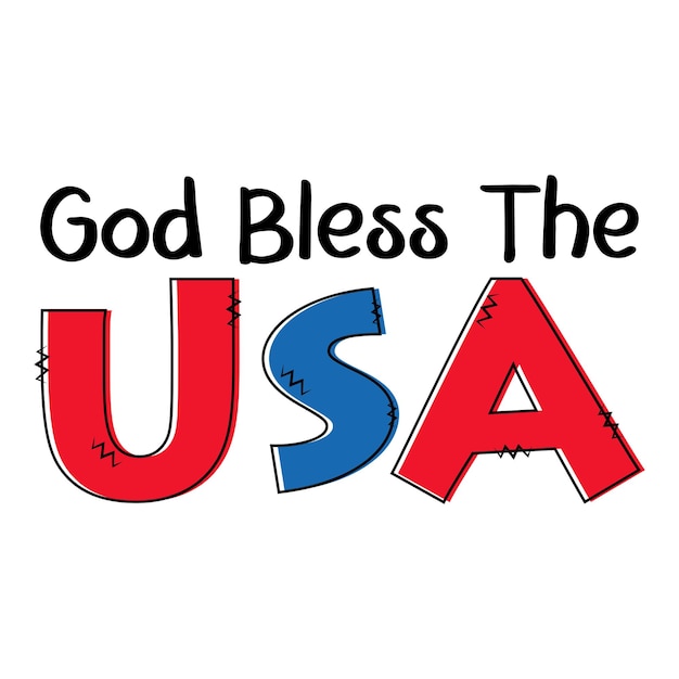 God Bless The USA 7월 4일 미국 독립 기념일 USA 애국 셔츠