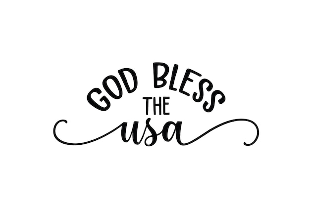 God Bless The USA SVG