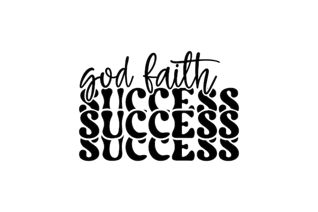 God Faith Success vector file