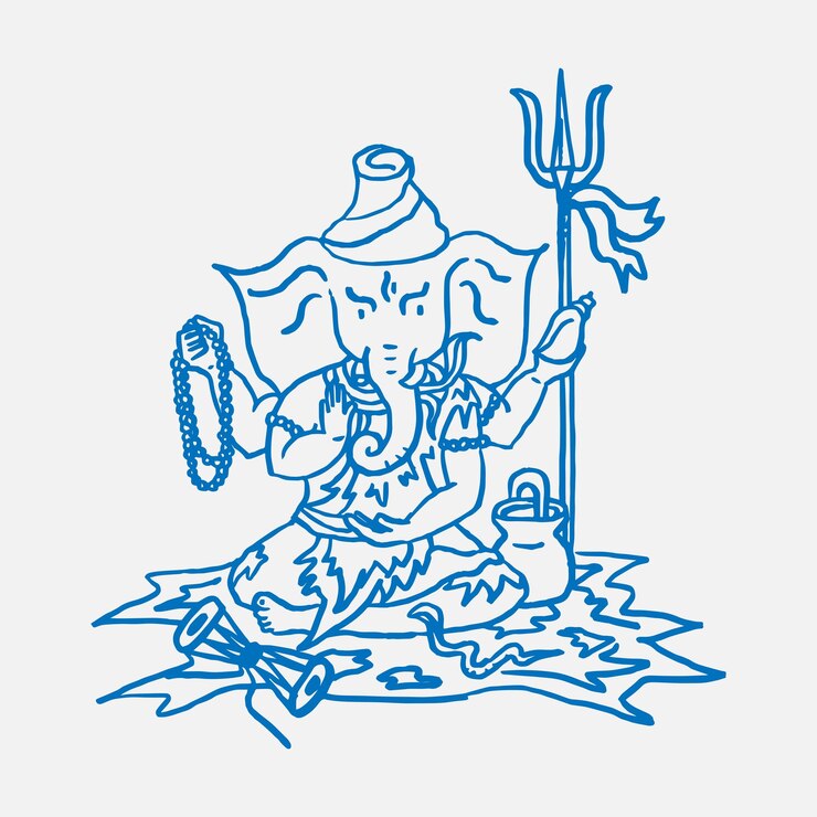 Vector god ganesh the lord of success