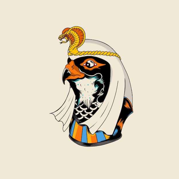 God van Horus met mooie ogen, zeer geschikt voor je t-shirt en souvenir ontwerpen