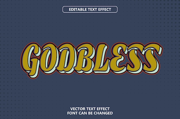 godbless text effect