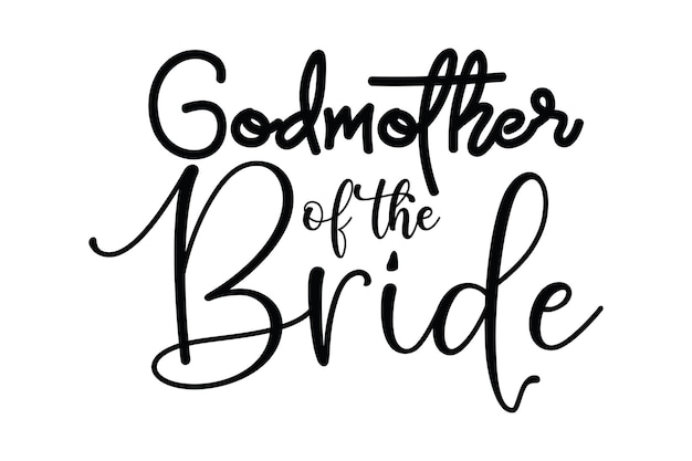 Vector godmother of the bride