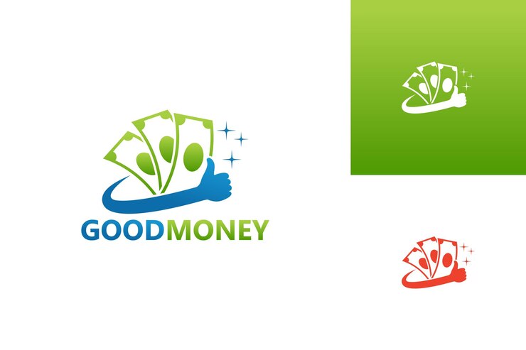 Goed geld Logo Template Design Vector, embleem, ontwerpconcept, creatief symbool, pictogram