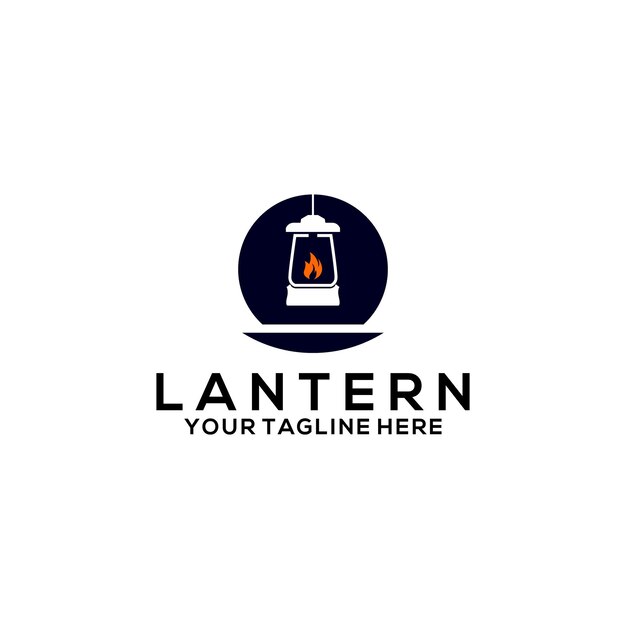 Goede lantaarn logo sjabloon vector