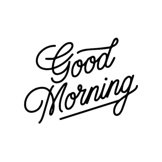 Goedemorgen letters clipart