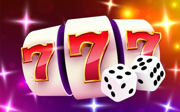 Gokautomaat wint de jackpot. Slots en dobbelstenen casino 777 Grote overwinning.