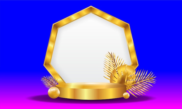 Gold 3D Object   Background