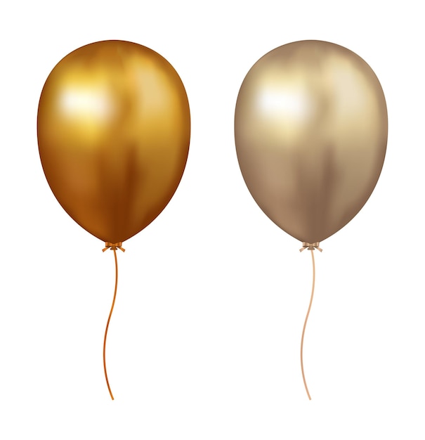 Vector gold air balloon   icon