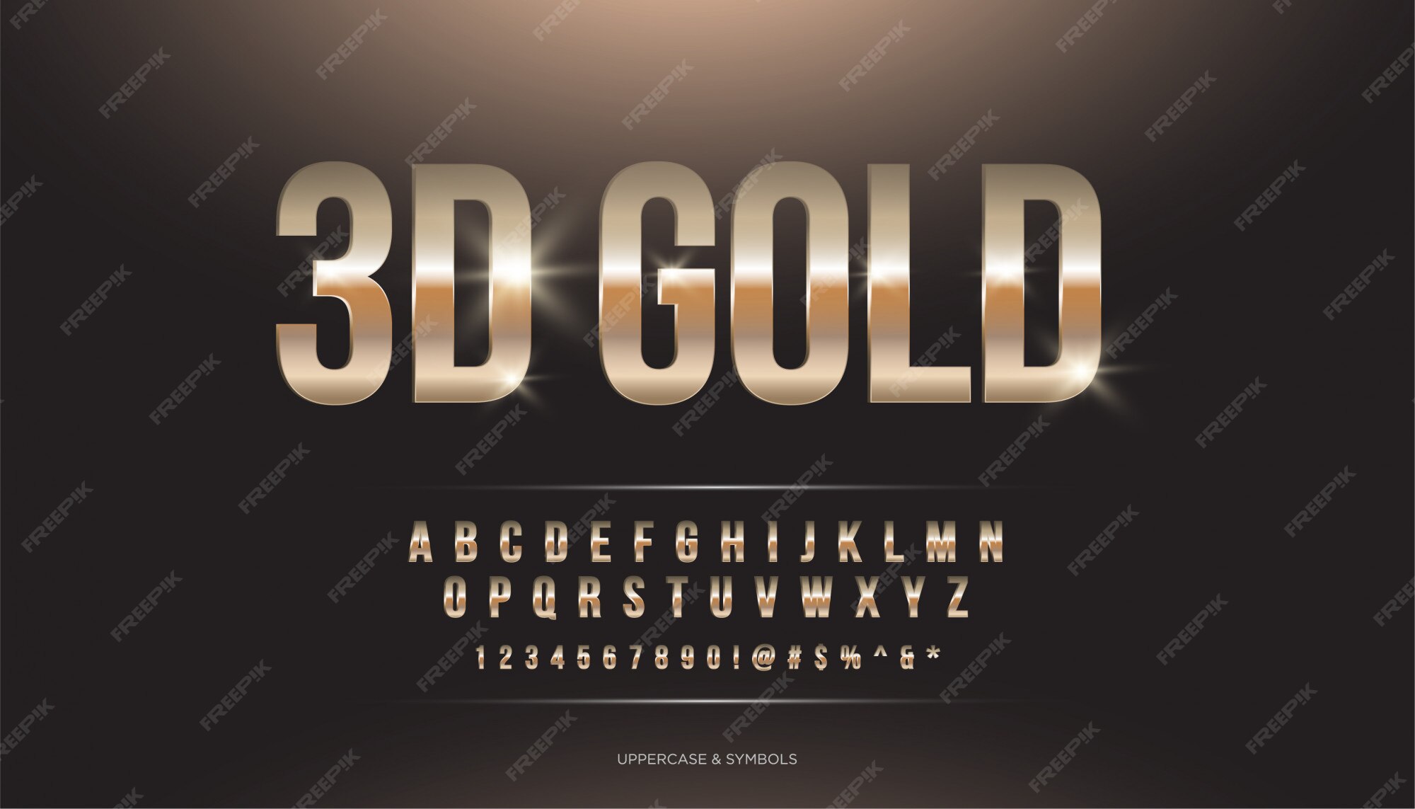 Premium Vector | GOLD ALPHABET