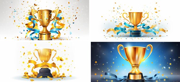 gold award champion celebration success winner prize victory best achievement competition