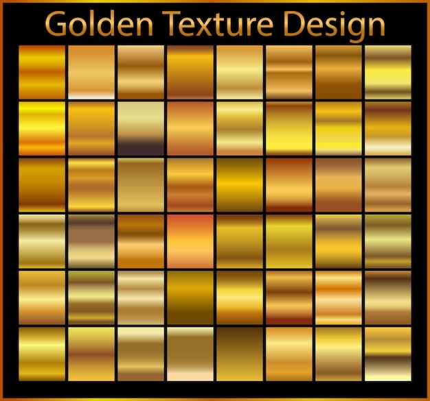 Gold background texture vector icon seamless pattern