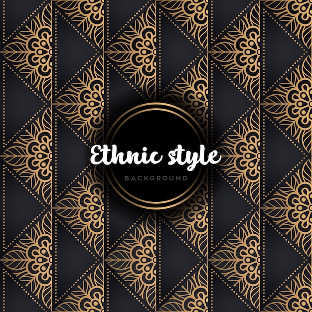 Gold background with mandala