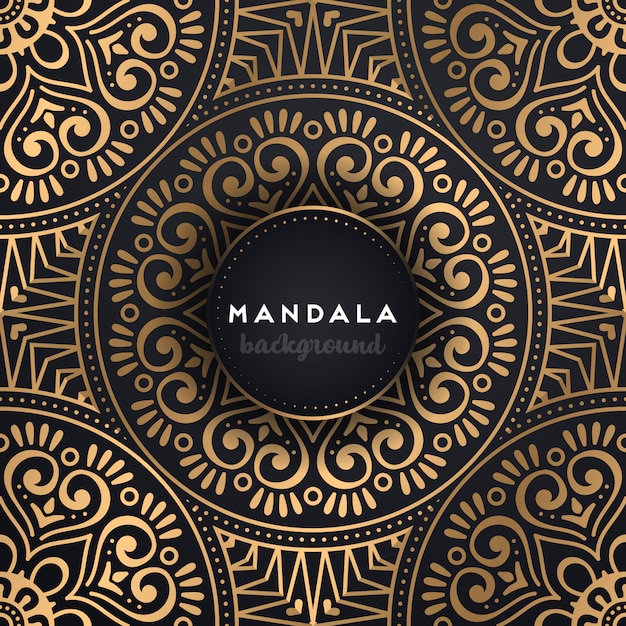 Gold background with mandala