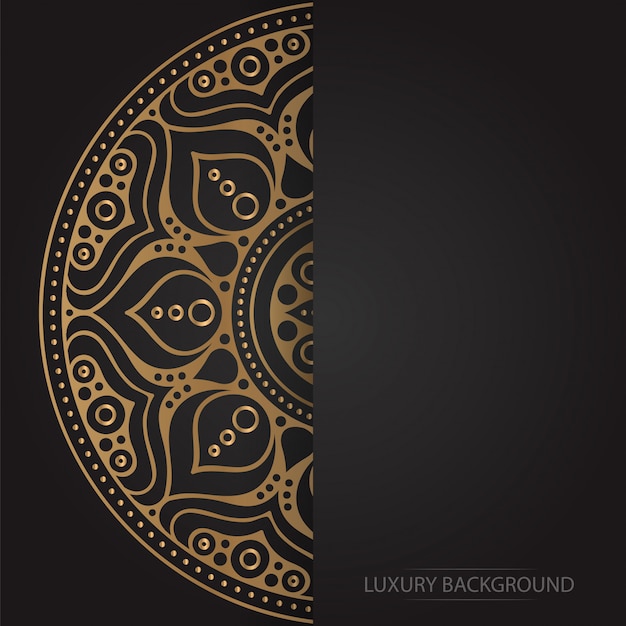 Gold background with mandala