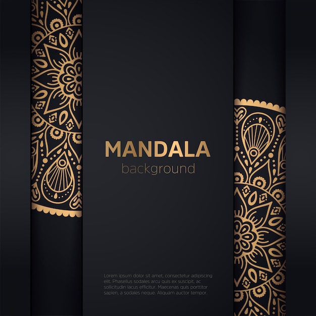 Gold background with mandala