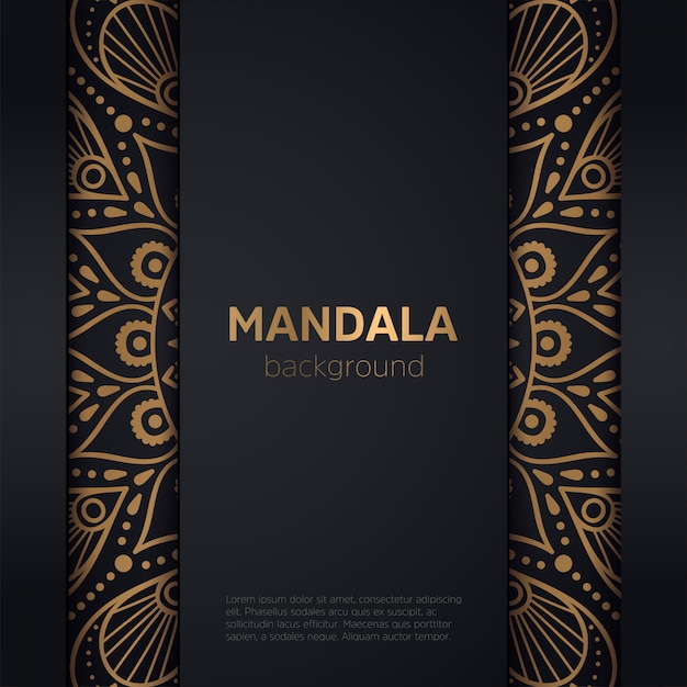 Gold background with mandala